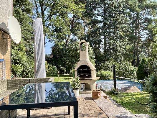 Terrasse vor dem Souterrain