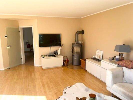 Wohnbereich mit Kaminofen!