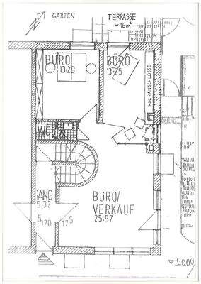 Grundiss Büro/Laden