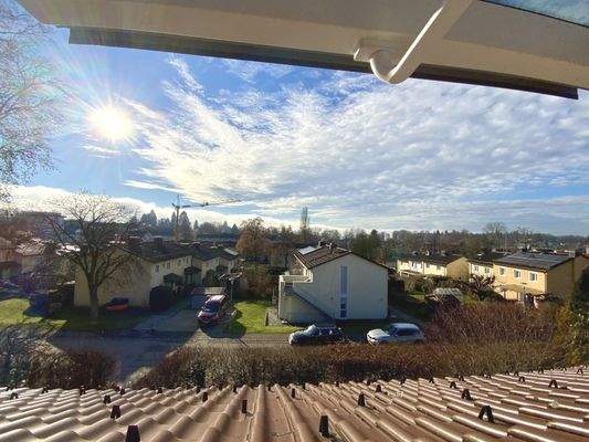 Aussicht vom  Dachgeschoss