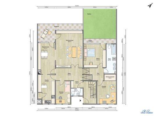 Grundriss >EG inkl. Splitlevel