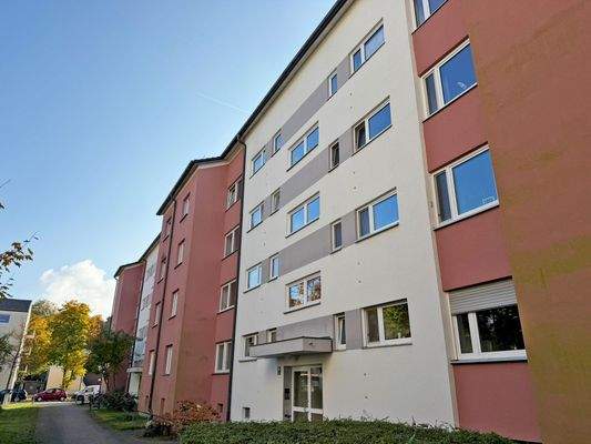 Außenansicht des Mehrfamilienhauses