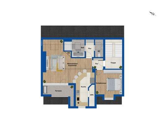 Grundriss Beispiel Ausbau DG