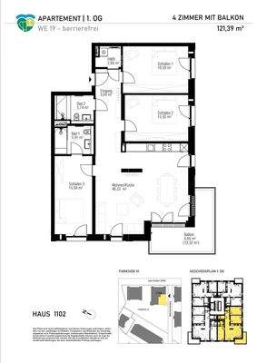 Einzelgrundriss WA 11 WE 19
