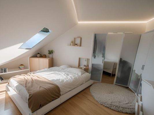 Schlafzimmer Homestaging Vorschlag