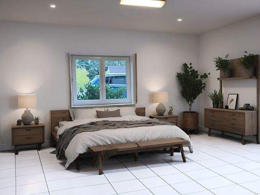 Schlafen visuell eingerichtet