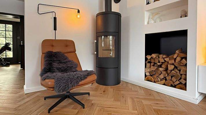 Freistehender Kamin