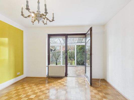 Bungalow Ausgang Wintergarten