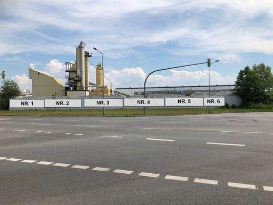 Werbeflächen nummeriert