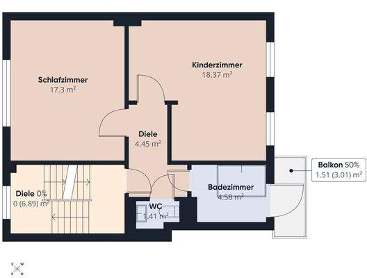 S&P | Grundriss Obergeschoss