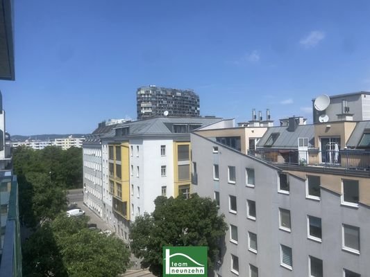 Blick vom Balkon