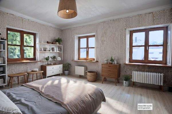 Schlafzimmer/Büro mit Beispiel KI