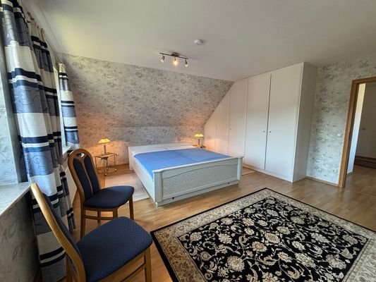 Schlafzimmer in der Einliegerwohnung