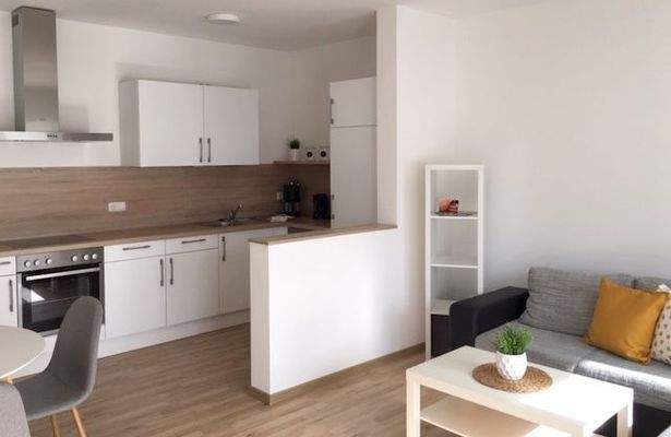 Wohnung 2: Küche - Ess- und Wohnzimmer