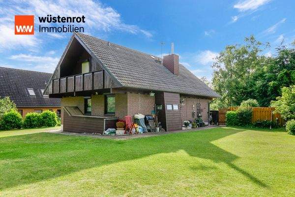 Hausansicht aus Gartenbereich