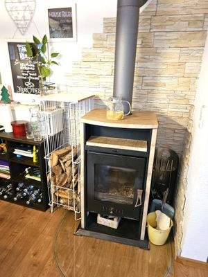 Holzofen für Wohn und Essbereich