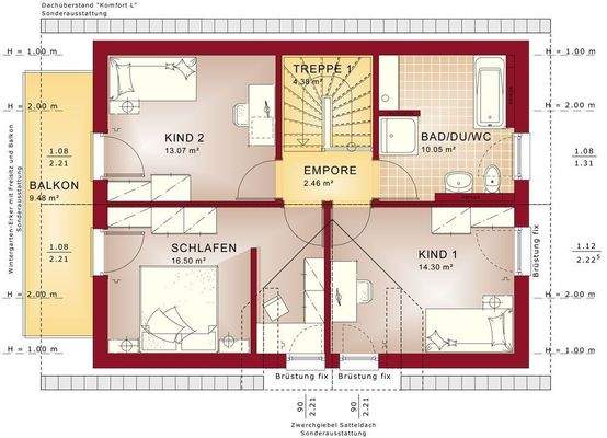 Grundriss EVO 122 V3 DG
