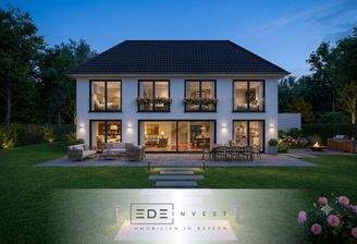 Gartenansicht bei Nacht_Visualisierung