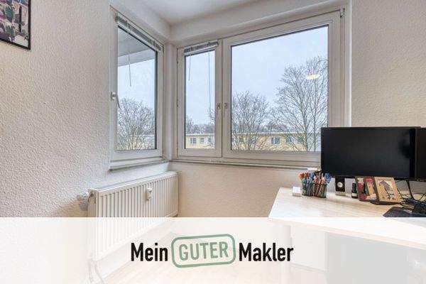 Eckfenster in Büro
