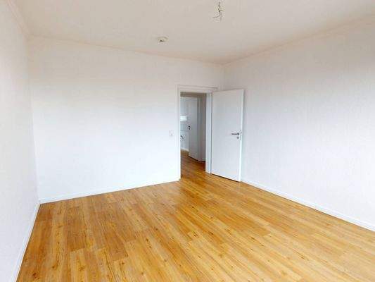 Ansicht II: Wohn- und Esszimmer