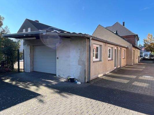 Ansicht Garage Lagerräume