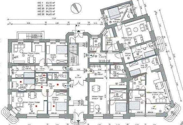 Grundriss Poisental EG WE 2