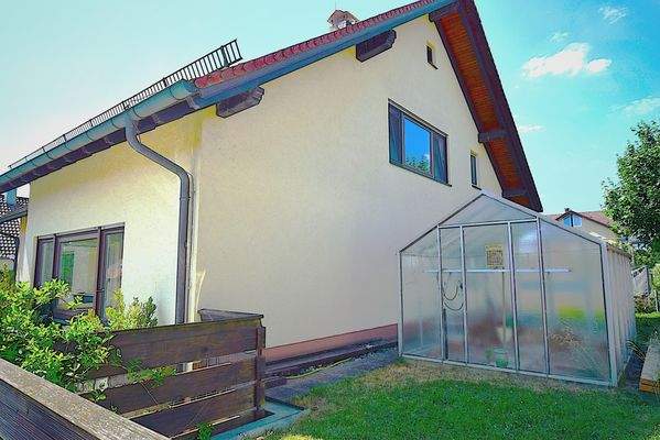 Gewächshaus Ansicht Südseite 