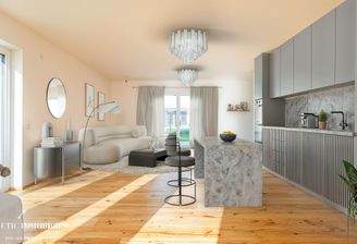 Beispiel Staging-Visualisierung Wohnbereich EG