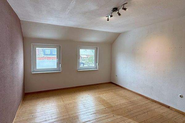 Schlafzimmer im Dachgeschoss.