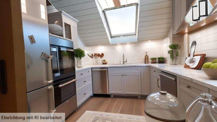 Küche der Mietwohnung