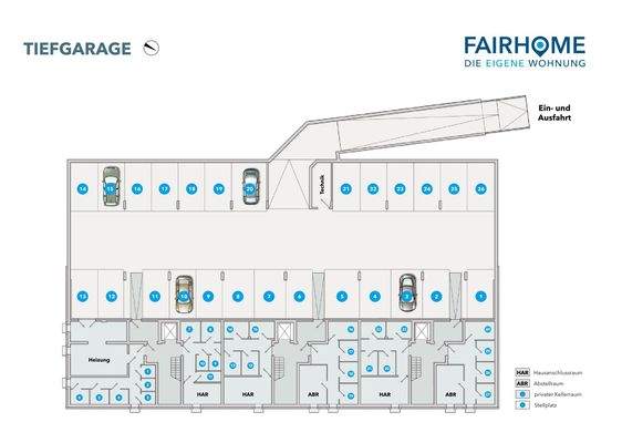 Am Glessener Feld_FAIRHOME_Haus 3_Tiefgaragenplan.