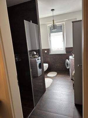 Bad  mit Fussbodenheizung