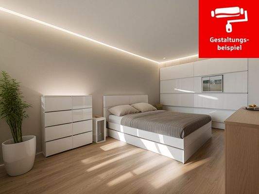 Schlafzimmer - Einrichtungsbeispiel