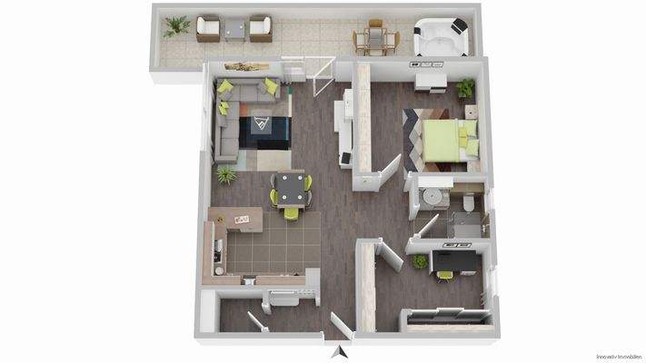 Grundriss Wohneinheit 1. OG