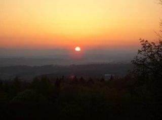 Sonnenuntergang mit Aussicht