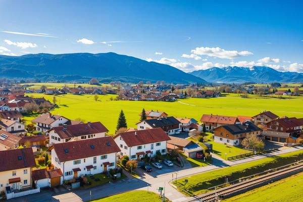 Overview mit Bergblick - (KI generiert)