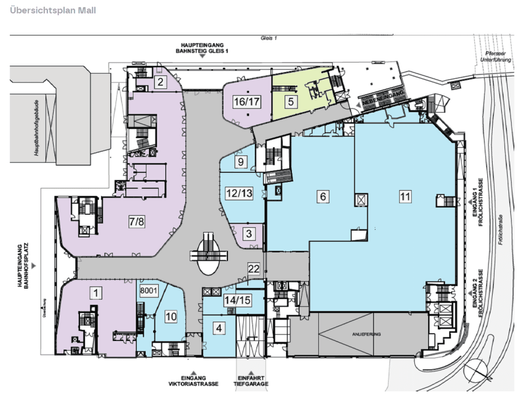Übersichtsplan Mall