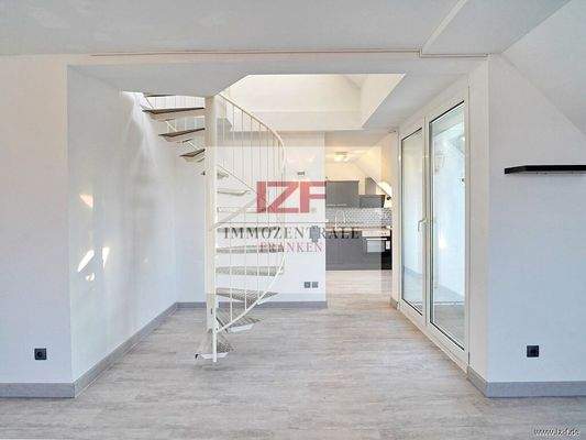 Aufgang zum Schlafbereich