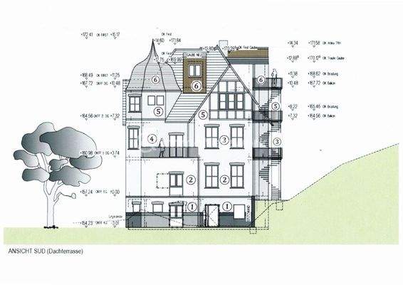 4-Kelterstr.185 Kreuzau Ansicht Süd Dachterrasse