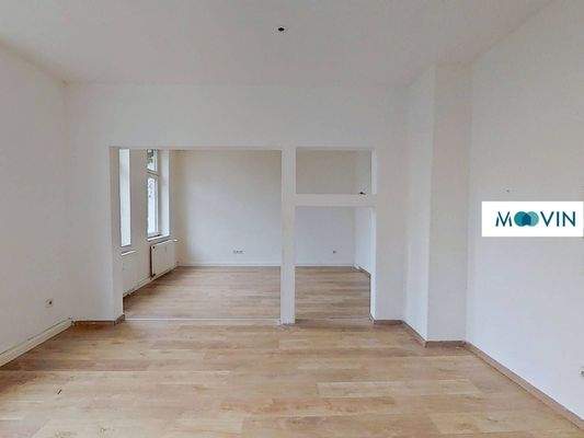 Ansicht VI: Wohn- und Esszimmer