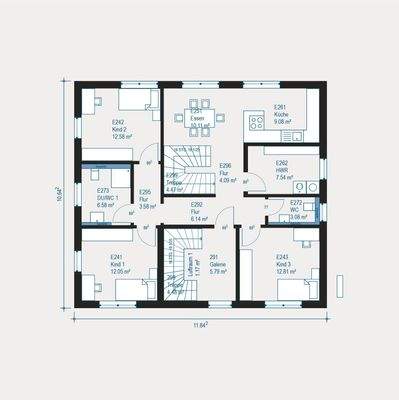 Moderne Familienetage