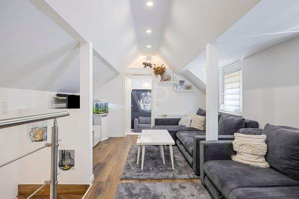 Wohnbereich im Dachgeschoss