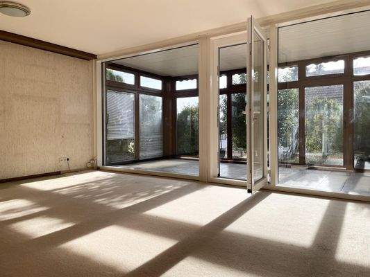 Wohnzimmer und Wintergarten