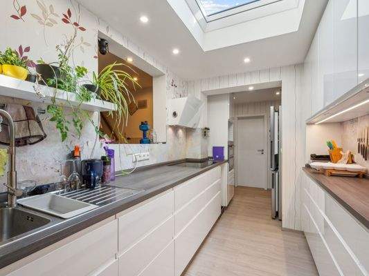 Küche mit Oberlicht