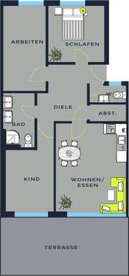 Grundrissplan WHG1 EG