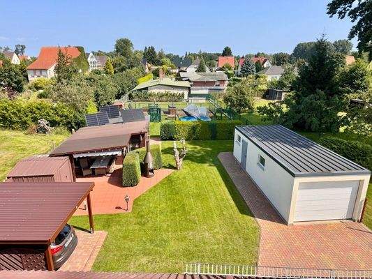 Blick auf´s Grundstück