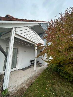 Terrasse vom Esszimmer aus