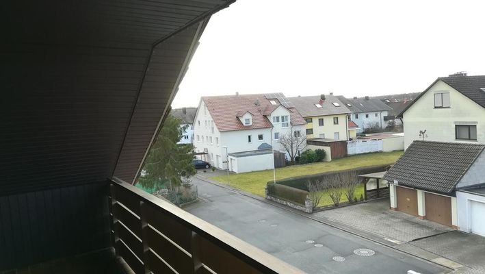 Blick vom Balkon