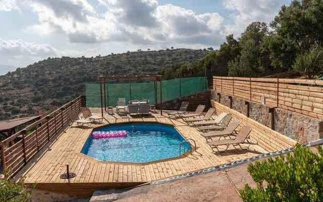 Kreta, Sisi: Einzigartiges Steinhaus mit Swimmingpool zum Verkauf