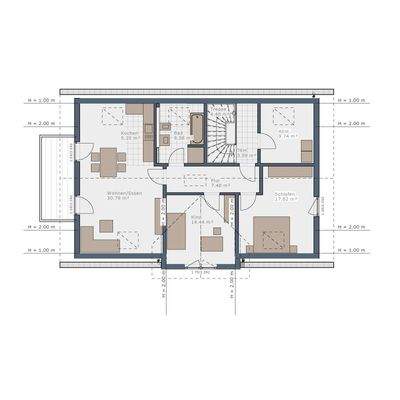 Grundriss Obergeschoss